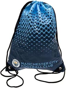 Manchester City FC Fade Design Drawstring Gym Bag (UK Size: 44 x 33cm) (Blue/Black)