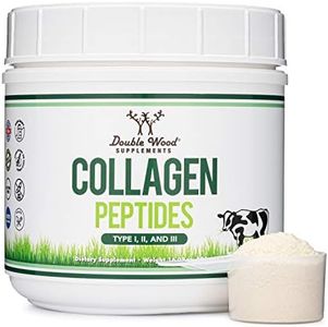 Hydrolyzed Collagen Peptides Protein Powder - Keto - 16.08oz - Multi Type 1, 2, and 3 (Grass Fed Bovine Source)(Colageno Hidrolizado) for Women and Men, Unflavored - No Clump with Scoop