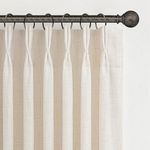 Pinch Pleated Linen Curtains 96 Inc