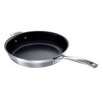 Le Creuset 3-Ply Stainless Steel Non-Stick Frying Pan, 30 x 6.5 cm, 96100330000000, Silver