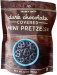 Trader Joe's Dark Chocolate Covered Mini Pretzels, 12 oz (Pack of 1)