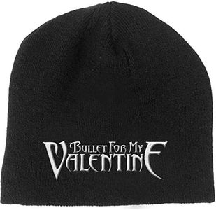 Bullet For My Valentine Beanie Hat Band Logo Official Black Size One Size