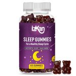 Pro Sleep Gummies for Adults with Magnesium, L-Theanine, 5 HTP, Valerian Root, Passionflower Extract, Glycine, Chewable Sleep Supplement |Sleep Aid| |Calm Mood| Vegan 60 Gummies |Berries Flavour| (1)