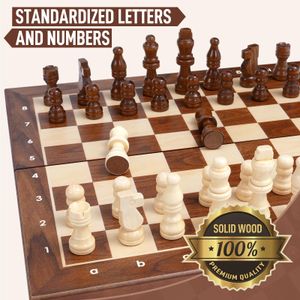 Peradix Wooden Magnetic Chess Set – Portable Board Game