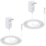 2-Pack 15W Power Cord Adapter Replacement for Alexa Dot 5th Gen, 4th Gen, 3rd Gen, Echo Pop, Dot Kids Edition, Spot Smart Speakers - White Wall Charger Plug Long Cable, 5ft