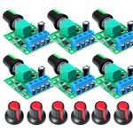 Gebildet 6pcs DC 1.8V/3V/5V/6V/12V 2A PWM Low Voltage Motor Speed Controller 1803BK 1803B Adjustable Driver Switch with Speed Control Knob