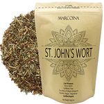 Marcoina Organic St. John’s Wort Flower Herbal Tea - Caffeine-Free, Cut Flower, 56g(2oz), Origin from Bulgaria, Premium Quality, in Resealable Bag, Kosher, Vegetarian, Vegan, Non-GMO