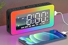 Kids Alarm Clock for Bedroom, Mirro