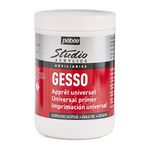 PEBEO 524122 Studio Acrylics 1 Litre Gesso, White, 1 l (Pack of 1)