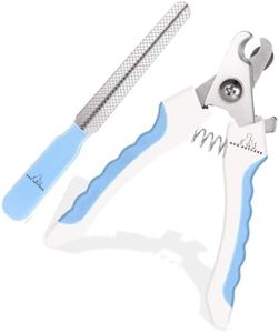 H&A PETCARE Dog & Cat Nail Clippers And Grinder, Dogs Claw Clippers, Cat Nail Clippers With Safety Guard, Pet Nail Clippers For Rabbit And Guinea Pig, Compact And Easy To Store. (Blue)