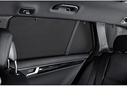 CAR SHADES Set de (Portes arrières) Compatible avec Citroen Berlingo INCL. XL/Peugeot Rifter/Opel Combo Life/Toyota Proace City 2018- (2-pièces), Noir