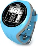 Pyle PSGF605BL GPS Smart Golf Watch with Course Recognition, Green Locator, Distance Calculator and Scoring System