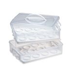 Snapware Snap 'N Stack Large 2-Layer Cookie and Cupcake Carrier