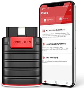 KINGBOLEN Ediag OBD2 Scanner Bluetooth, Bidirectional Scanner All System Diagnostic Tool for iOS & Android, ECU Coding, Active Test,15+ Reset Function, FCA AutoAuth, 1 Year Update