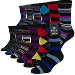 ZEKE Funny Dress Socks for Men - Funky Mens Crazy Socks - Cool Colorful Patterned Fun Socks for Men