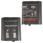 HQRP 2-Pack Batteries for Motorola Talkabout T6500, T6500R, T8500, T8500R, T8550, T8550RCAMO, T9500, T9500R, T9550, T9550XLRCAMO Two-Way Radio + HQRP Coaster