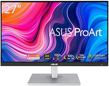 ASUS ProArt PA279CV Monitor 27”, 4K UHD (3840x2160), USB-C, IPS, 100percento sRGB e Rec.709, Precisione colore DeltaE minore di 2, ASUS ProArt Preset e ProArt Palette, HDR10, Regolabile, Nero