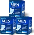 TIEJIANDAN Deodorizing Incontinence Pads for Men for Day & Night 4.06oz, Mens Pads for Leakage 3 Packs of 12, Shields for Men with Odor Control Technology and Disscreet Leakage Protection IP002