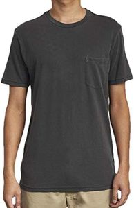 RVCA Men's PTC 2 Pigment Short Sleeve Crew Neck Pocket T-Shirt, Pirate Black, Medium