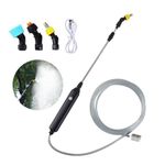 XPJBKC Electric Garden Sprayer, 3.7v Battery Powered Sprayer with Telescopic Wand, 5m Hose, 3 Nozzles, Portable Weed Killer Sprayer Pump, Knapsack Sprayer for Lawns, Weeds & Plants