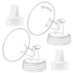 Maymom 14mm Flange and Duckbill Valve Compatible with Spectra S1 Spectra S2 Spectra 9 Plus Not Original Spectra Pump Parts Replace Spectra S2 Pump Parts Spectra Flange Spectra Duckbill Valve