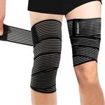 EULANT Knee Support Bandage/Calf Support Strap/Thigh Supports/Ankle Support Compression Wrap 1 Pair for Sports, 180cm Length & High Elastic