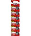 Panasonic CR2032 Battery Lithium cr-2032 3V Coin Cell pack of 6 batteries"panasonic brand name batteries" exp. date 2022 AD