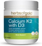 Herbs Of Gold Calcium K2 With D3 180 Tablets