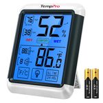 ThermoPro TP55 Digital Hygrometer Indoor Thermometer Humidity Gauge with Jumbo Touchscreen and Backlight Temperature Humidity Monitor