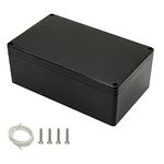 HoHaing Project Box IP65 Waterproof Dustproof Junction Box ABS Plastic Enclosure Box for Electronics Black Outdoor Project 7.87"x 4.72"x 2.95"(200x120x75mm)