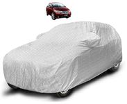 Auto Hub 100% Water Resistant Car Cover Compatible with Honda City Old (Model : 2008-2020)-(Fabric: Polyester-Cotton Coating, Color:-Matelic Silver)