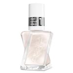 Gel by essie Gel-like Nail Polish, Up to 15 Days of Wear, No UV Light, Drip Drip Metallic Neutral White Nail Polish, 13.5ml