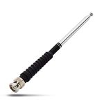 HYS VHF 136-174MHz Telescopic Antenna BNC Anti-collision Rubber Extendable Aerial Compatible with Kenwood TK100, TK200, TK210, TK220, TK300, TK310, TK320 Two Way Radio