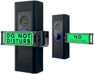Do Not Disturb Doorbell Cover Sign, No Tools Required, Fits Over any Push Button or Video Doorbell