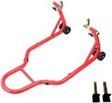 Apextreme Motorcycle Stand 850LB Sport Bike Rear Wheel Lift Swingarm Paddock Stands Red，U+L