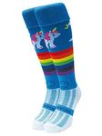 WackySox Rainbow Unicorn Knee Length Sports Socks