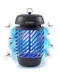 Coby Bug Zapper for Outdoor & Indoor, 10W, Covers 800 Sq. Feet, Non-Toxic, Chemical-Free, Black (CBZ1J6)