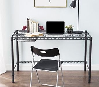 DormCo Suprima Heavy Duty Carbon Steel Desk - Standard Size - Gunmetal Gray