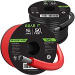 GearIT 16AWG Silicone Wire OFC Copper Tinned Flexible 600V Wire