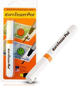 Euro Tester Pen XL - Verifica Banconote False Rilevatore, Penna Controllo per Soldi Professionale, Verificare Euro Dollaro Sterlina Falsi con Formula Brevettata, Made in Italy