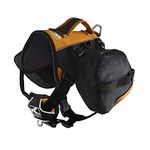 Kurgo Dog Saddlebag Backpack, Back Pack Dog Harness, Hiking Pack for Dogs, Packs for Pets to Wear, Camping & Travel Vest Harness, Reflective, Lightweight, Baxter Pack For Medium & Large Pets