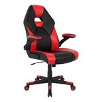 RS Gaming™ RGX Faux Leather High-Back Gaming Chair, Black/Red