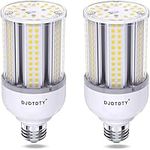 2 Pack of LED Bulbs, 30W/50W/80W/100W/150W LED Corn Bulbs, E26 E27 Base, 5000LM LED Bulbs for Garage Warehouse Workshop barn Living Room (30W 2Pack, 5000K Daylight)