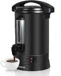 Fooikos Coffee Urn 40 Cups-Premium 304 Stainless Steel, Large Coffee Dispenser for Quick Brewing, Commercial Percolating Urn For Party-with Water Level Indicator Display