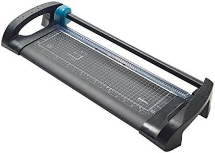 Avery A3 Office Paper Cutter Trimmer, Lightweight Paper Cutter, Black and Teal, 12 Sheet Capacity, A3TR