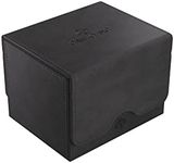 Gamegenic Sidekick 100+ XL Convertible Deck Box | Sideloading Card Storage Box with Removable Cover | Holds 100 Double-Sleeved Cards in Extra Thick Inner Card Sleeves | Black Color | Made by