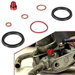 6.6L Duramax Fuel Filter Head Primer Seal Rebuild Kit & Air Bleeder Screw for 2001-2013 GM Duramax Fuel Filter Primer