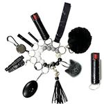 Black Keychains Set for Woman with 