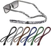 VITENZI Glasses Leashes Eyeglasses String Holder - Sunglasses Strap for Men Women - Eyeglass Chain Around Neck - Sports Eye Glasses Retainer Adjustable Nylon Lanyards (6 Pack)