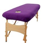 aztex Classic Beauty Massage Bed Cover, Massage Couch Cover, Fitted Plinth Cover with Elasticated Fit and Face Hole